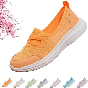 Women's Soft Sole Mesh Comfort Orthopedic Shoes, 2024 New Low-top Women Arch Support Walking Shoes, Casual Slip-on Shoes