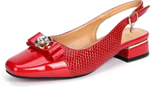 Women's sparkling rhinestone high heels, open heel slip on block heels, closed toe pointy toe ankle strap elegant high heels for dinner ball