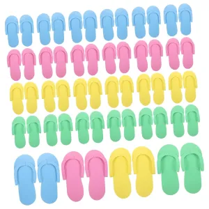 Womens Summer Home Slippers Women's Disposable Slippers for Nail Salons Spa