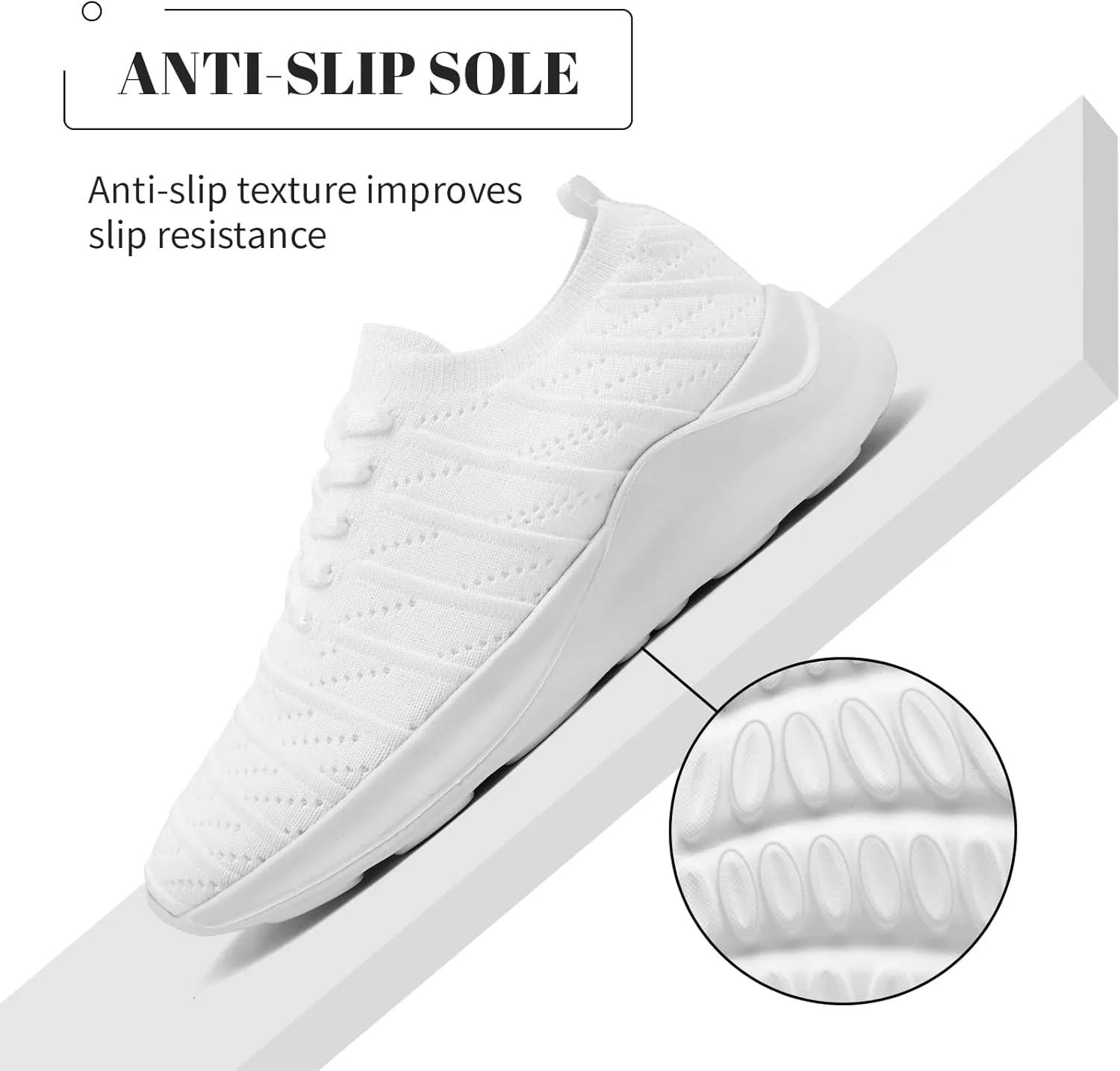 Womens Tennis Slip On Running Shoes Breathable Sneakers Athletic Lightweight Gym Sports Walking Shoes