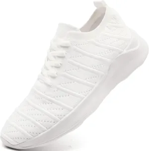 Womens Tennis Slip On Running Shoes Breathable Sneakers Athletic Lightweight Gym Sports Walking Shoes