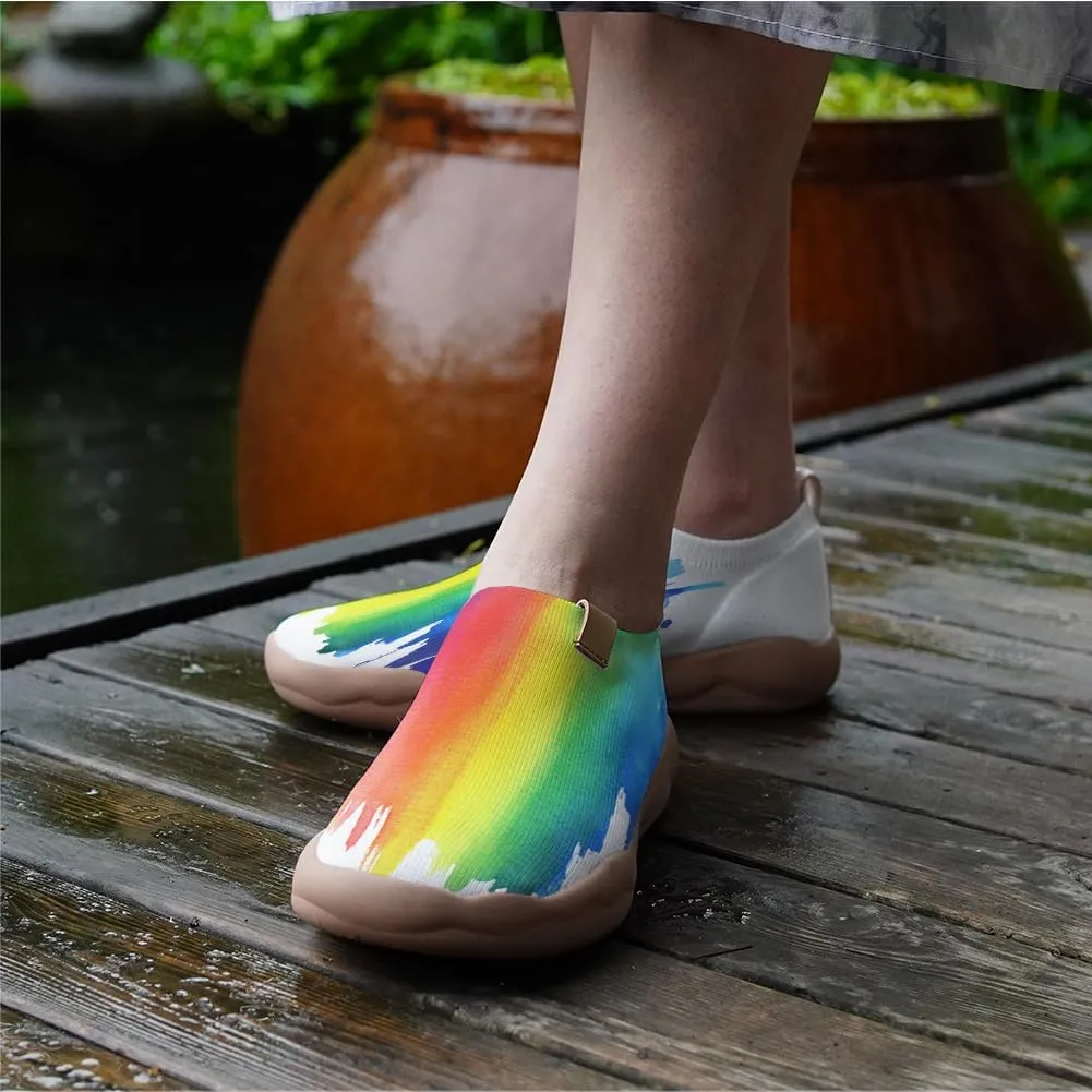 Women's Travel Walking Shoes Knit Slip On Casual Loafers