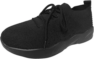 Womens Walking Shoes Tennis Running Shoes Work Gym Tennis Athletic Sports Breathable Lightweight Sneaker Comfort Mesh Soft Sole Non Slip Fashion Athletic Sneakers