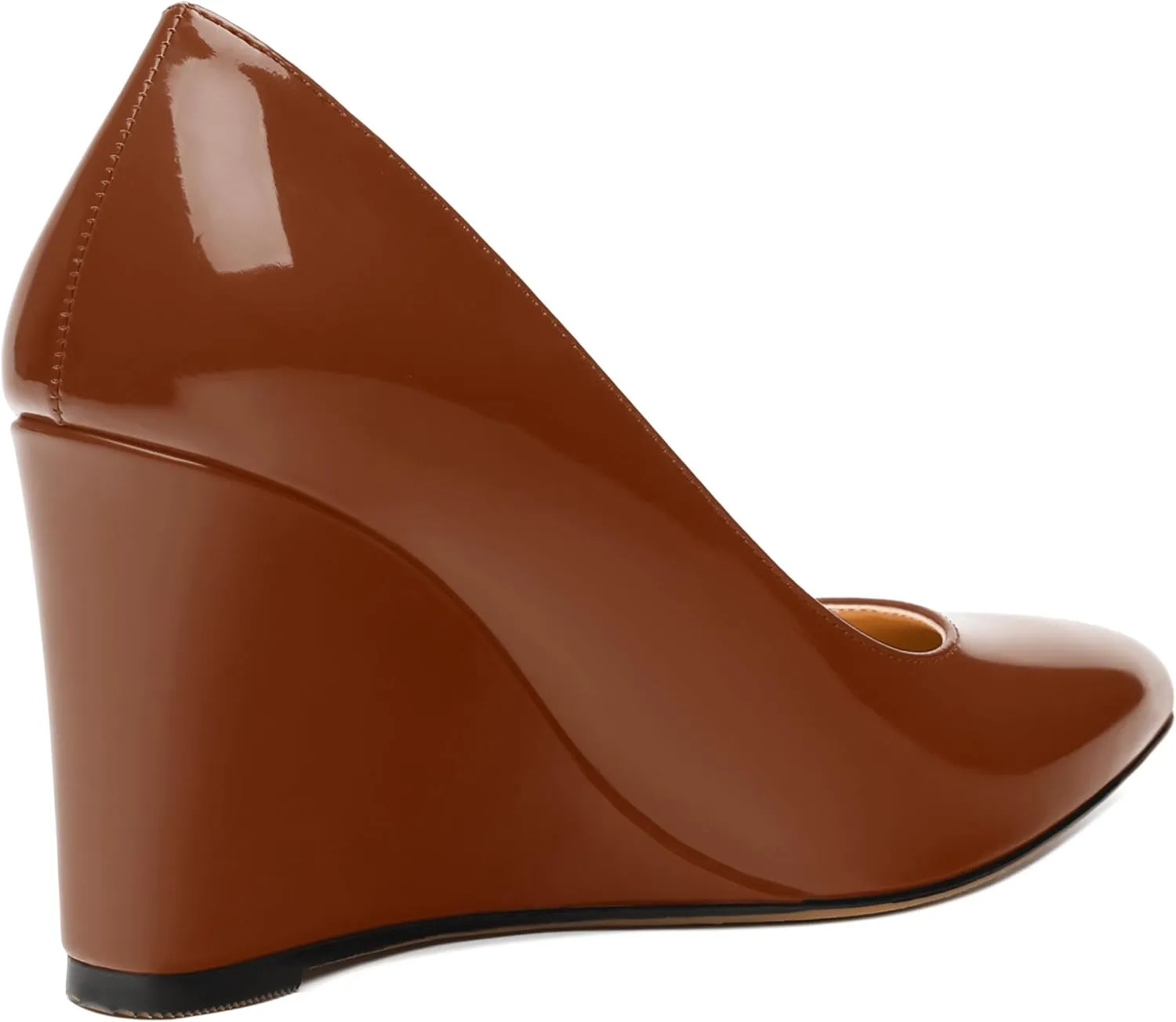 Womens Wedge Heel Pumps Shoes, Pointed Toe High Heel Dress Shoes for Women 3.3"