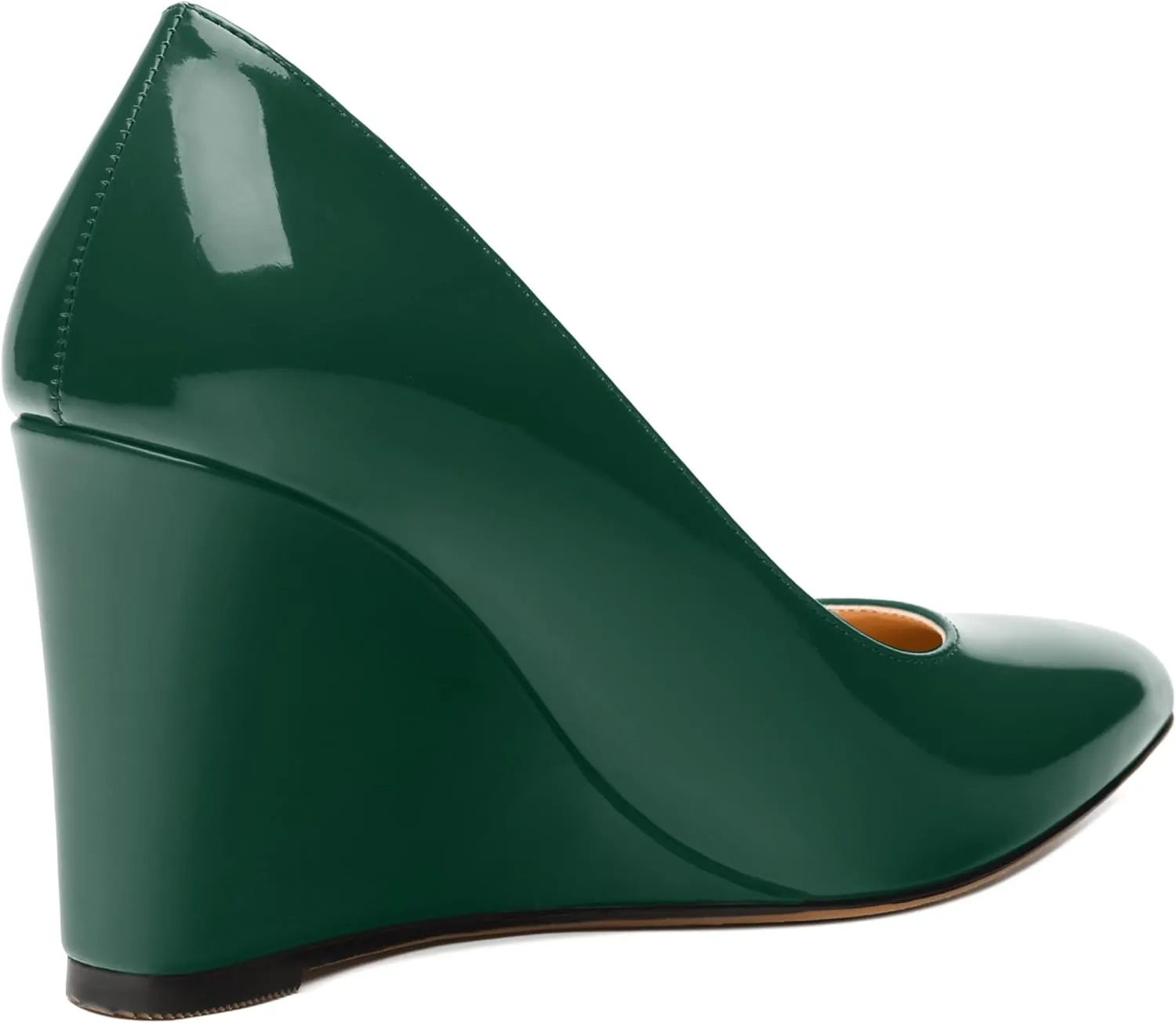 Womens Wedge Heel Pumps Shoes, Pointed Toe High Heel Dress Shoes for Women 3.3"