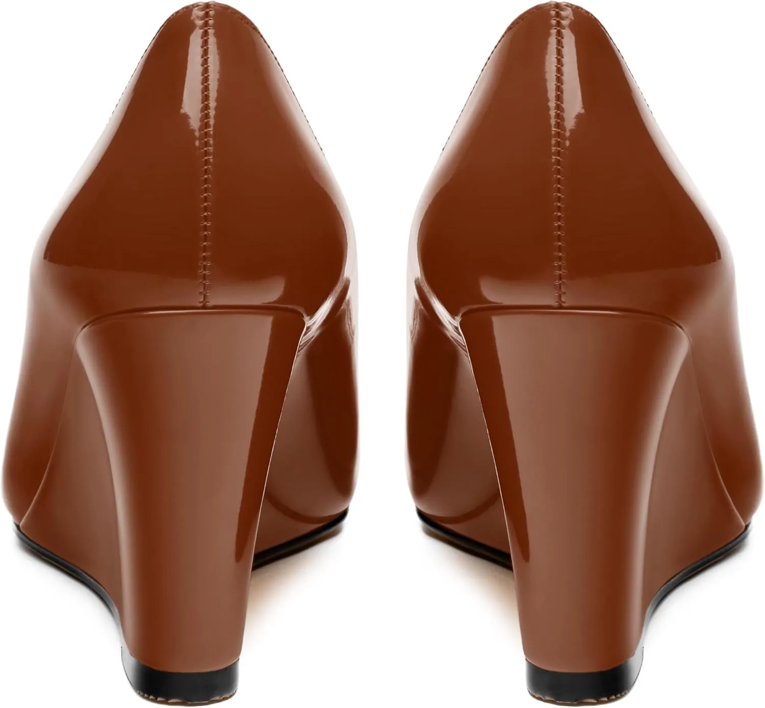 Womens Wedge Heel Pumps Shoes, Pointed Toe High Heel Dress Shoes for Women 3.3"