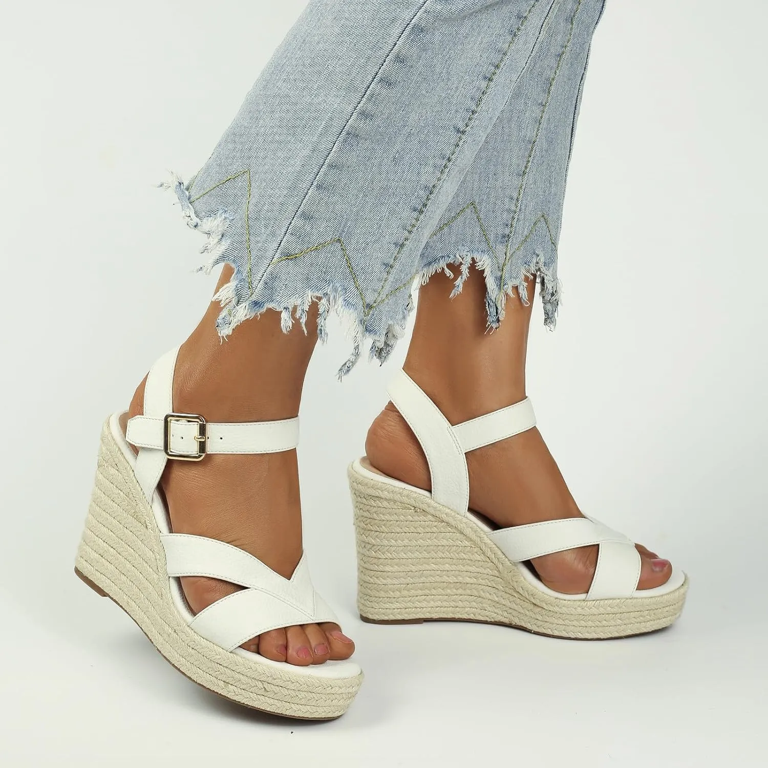 Women's Wedges Sandals Platform Open Toe Espadrille Sandals