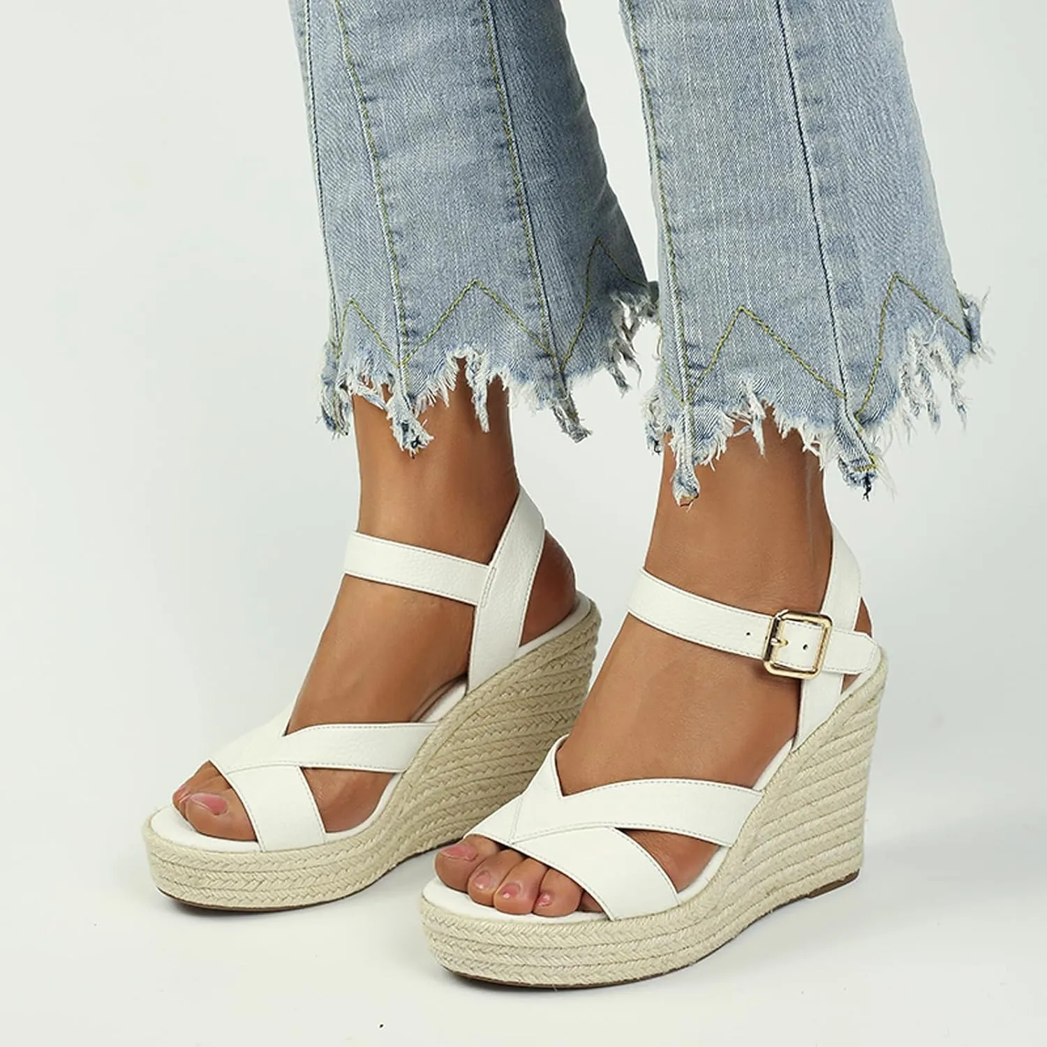 Women's Wedges Sandals Platform Open Toe Espadrille Sandals