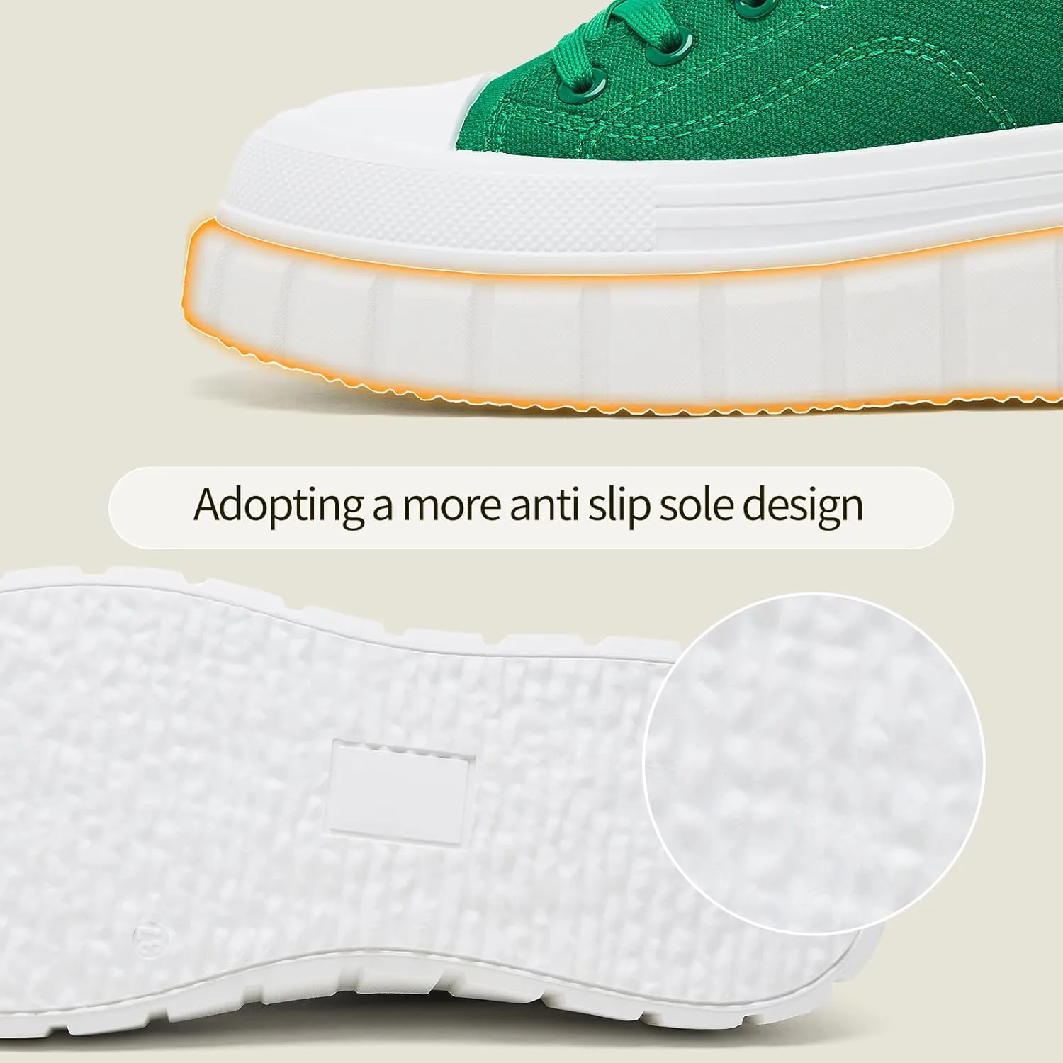 yageyan Womens Platform Sneakers Canvas Shoes for Women White Low Top Classic Casual Tennis Shoes