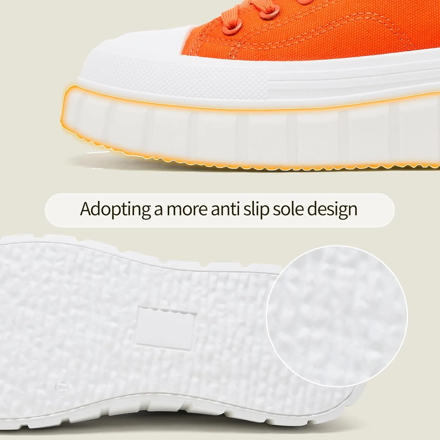 yageyan Womens Platform Sneakers Canvas Shoes for Women White Low Top Classic Casual Tennis Shoes