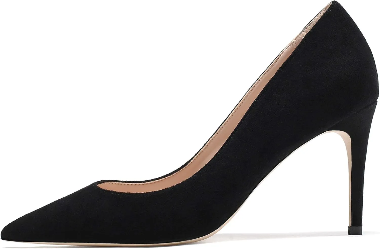YODEKS Women's Pointed Toe High Heel Pumps Slip On Elegant Stiletto Heel Dress Shoes