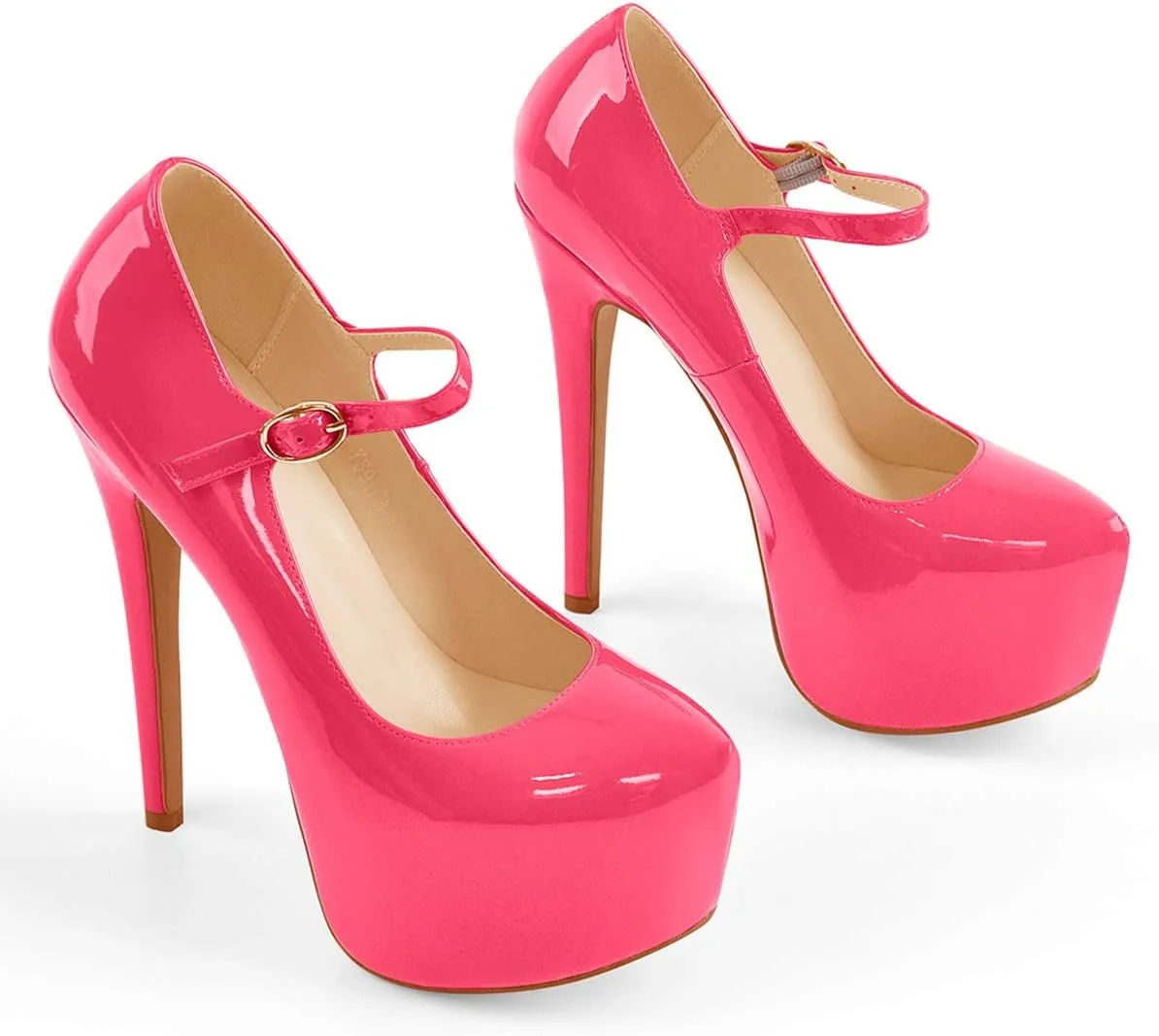 Yolkomo Platform Heels for Women Ankle Strap Stiletto High Heel Sandals