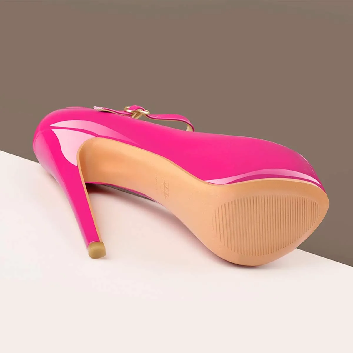 Yolkomo Platform Heels for Women Ankle Strap Stiletto High Heel Sandals