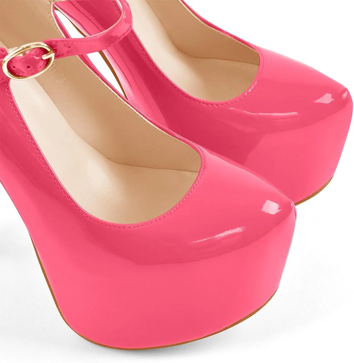 Yolkomo Platform Heels for Women Ankle Strap Stiletto High Heel Sandals