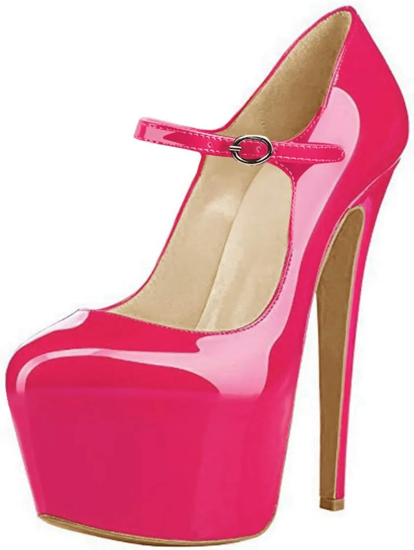 Yolkomo Platform Heels for Women Ankle Strap Stiletto High Heel Sandals