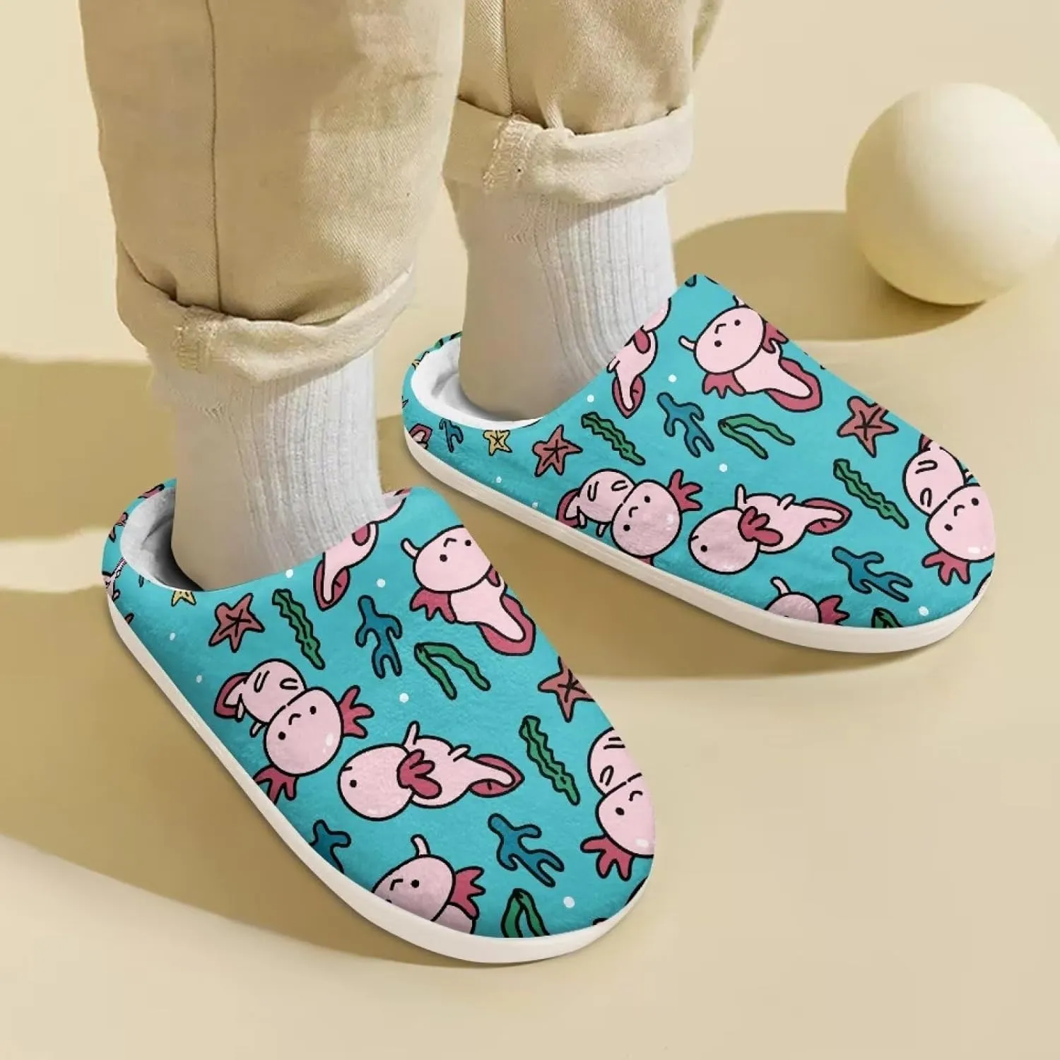Ystardream Winter Fuzzy House Slippers With Arch Support for Girls Kids Toddlers