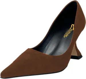 Zszszsu Women's Pointed Toe Pumps Elegant Stiletto High Heels Slip On Sexy Dress Party Formal Wedding Shoes Size 4-16 US