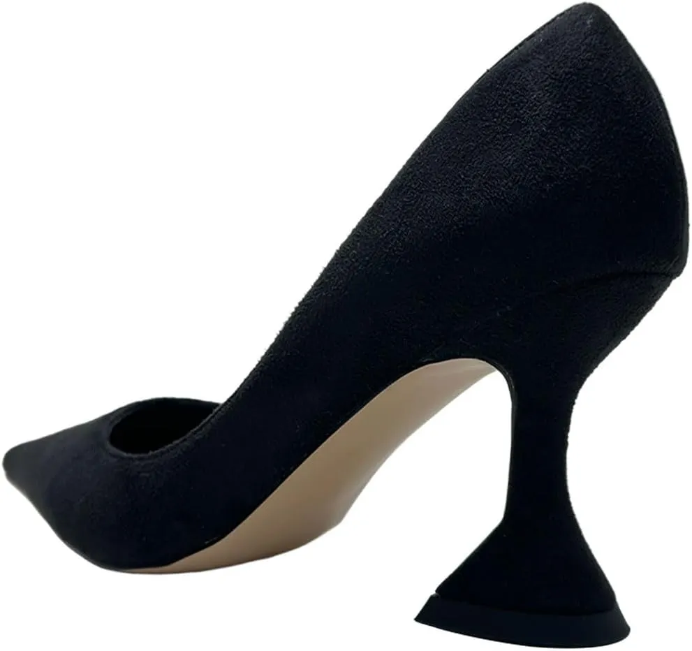 Zszszsu Women's Pointed Toe Pumps Elegant Stiletto High Heels Slip On Sexy Dress Party Formal Wedding Shoes Size 4-16 US